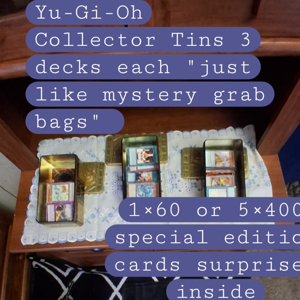 Yu-Gi-Oh Collector Tins with Cards